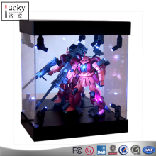 LED Light Acrylic Display Box For Protect Toy,Clear LED Display Case