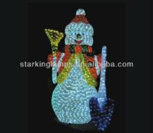 LED 3D Sculpture snowmen motif Light