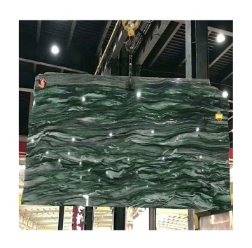 Lappland Verde Marble Slabs with Lux Deco