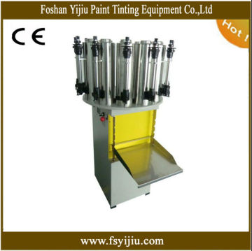 paint machinery for tinting paint colors with paint chemical formula with 16 stainless steel canisters