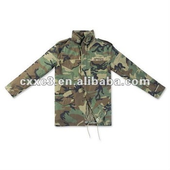 Woodland Camouflage Military M65 Jacket