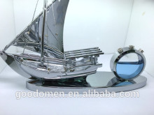 Custom fancy zinc alloy mini sailboat modle Car perfume seat made in China