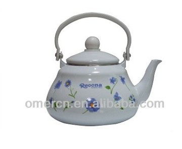 porcelain enamel teapot kettle