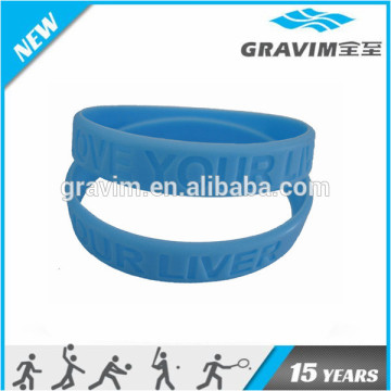 Cheap personalised blue love your liver frienfship bracelet