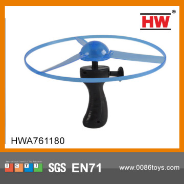 Funny 25CM pull line flying UFO