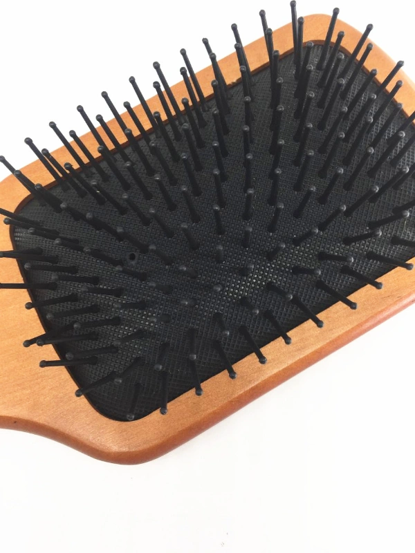 Wooden Grooing Paddle Hair Brush for Scalp Massage