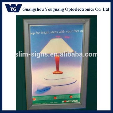 Thin snap frame illuminated B2 plexiglass light box