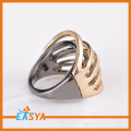 Neue Two Tone Quaste Doppel Fingerring für Männer