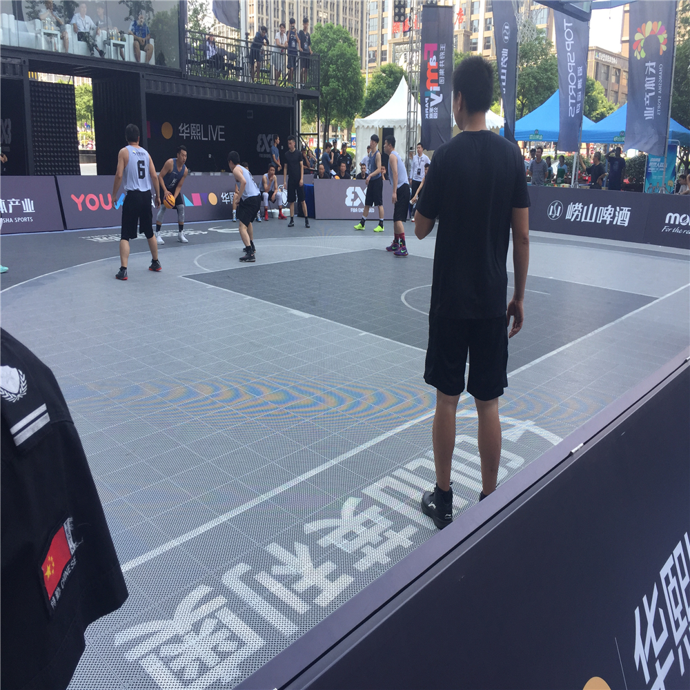 حصيرة أرضيات كرة السلة Enlio Fiba 3x3