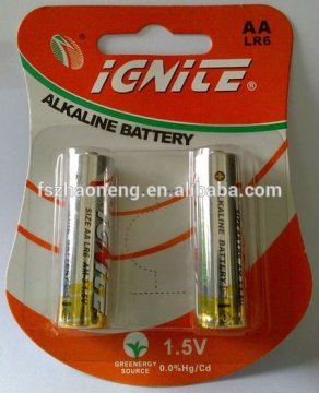 super alkaline battery LR6 AA