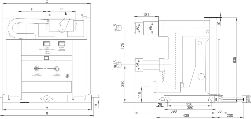 Vzf (R) -12 Inside-Door Fixed Vacuum Load Switch-Fuse Combination