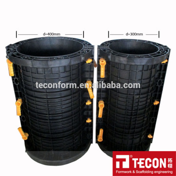 Reusable Plastic Round Column Formwork