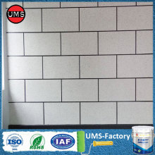 Painted wall faux brick white