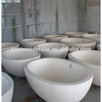 White limestone sink for outdoor