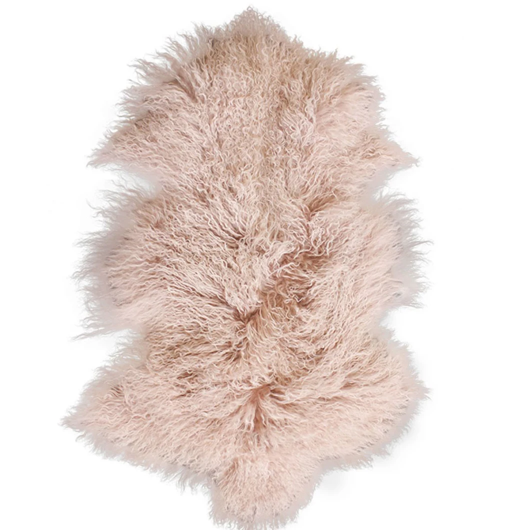 Chinese Factory Price Mongolian Lamb Fur Plate for Home Decorate