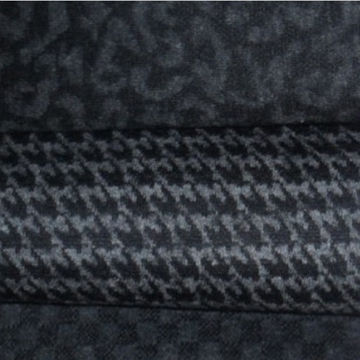 Knitted Jacquard Wool Blend Fabric, 58/60-inch Width