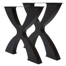 Xavier Handcrafted Black Metal Table Legs