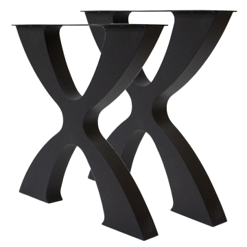 Xavier Handcrafted Black Metal Table Legs