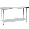 Workbench restoran stainless steel yang dapat disesuaikan