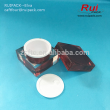 square cosmetic cream jar, acrylic facial cream jar, acrylic jar