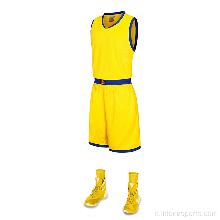 Nuovo stile Black Basketball Jersey Design per uomini