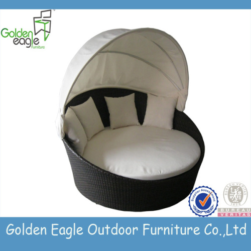 Hot Sale SGS PE Rattan Wicker sunbed