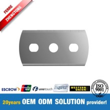 Carbide Razor Blade with Three Holes