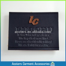 Custom sew on fake designer leather patches for jeans