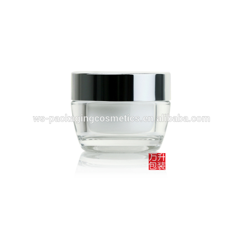 Acrylic Jar Cosmetic Jar 30g Plastic Jar Aluminum Lid