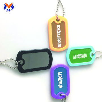 Custom cut out dog tag collar