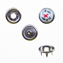 Nickel Free Pearl Prong Snap Button with Pattern Cap
