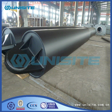 Structure floating steel pipes