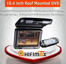 Hifimax 10.4 inch Roof mounted DVD with USB/SD/IR/Game(32bit) (Digital screen)