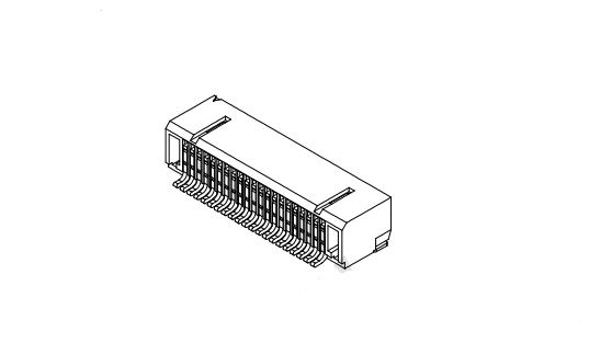 1,25 mm Pitch 90 ° podwójny rzęd