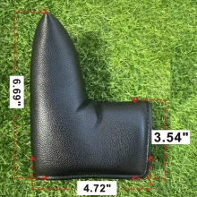 Custom Black Golf Putter Head Cover for Blade Putters