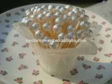 Silver Metal Beads Toothpicks