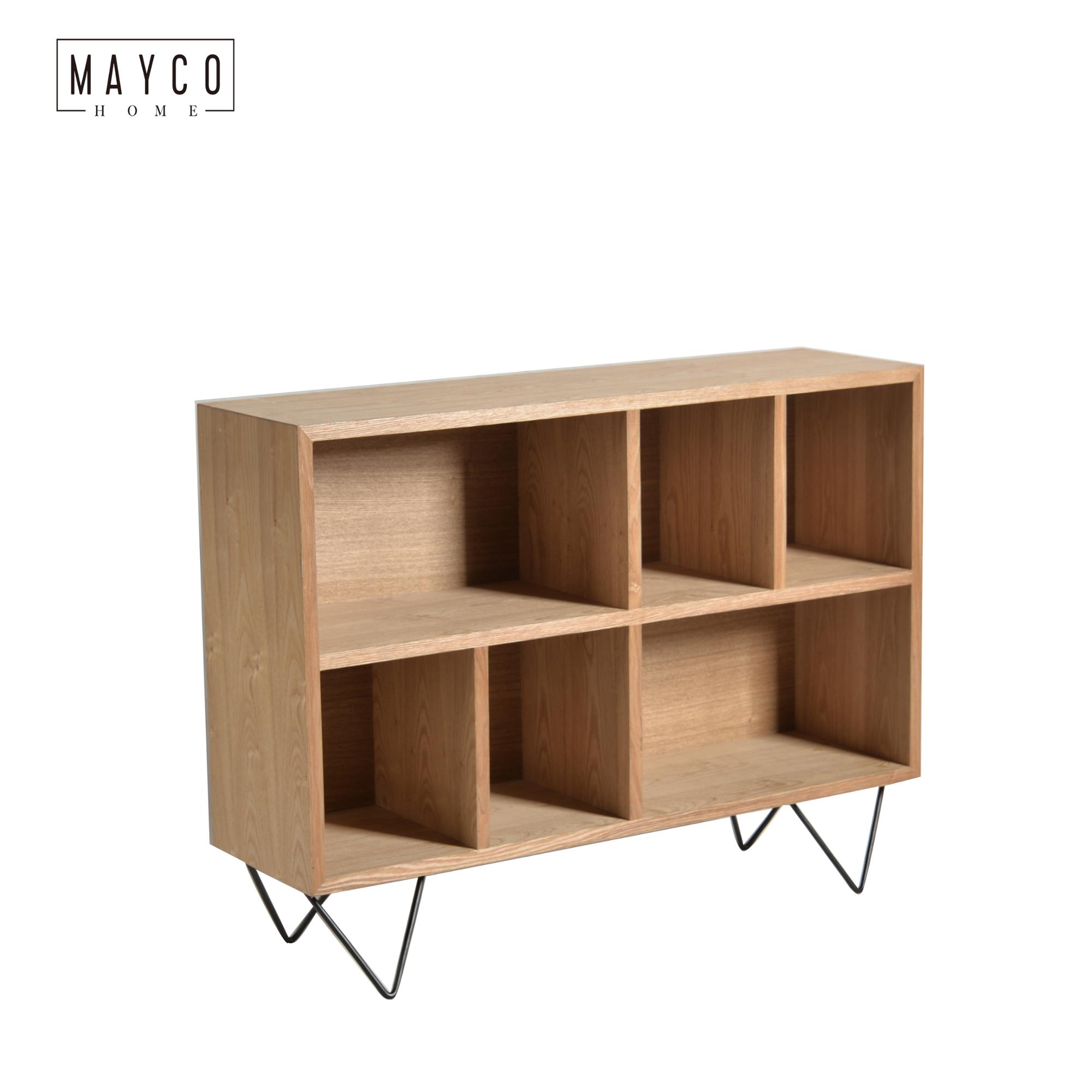 Mayco Home Office Furniture Storage Cube Organizer Bookcase with Metal Legs