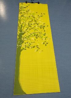 PVC silk printed fitness mat