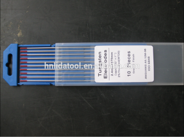 Tungsten electrode for tig welding