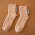 Mercan polar terry terlik çorapları