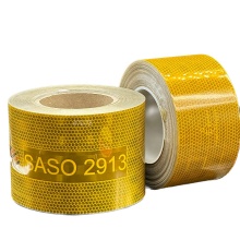 Yellow Reflective Safety Sticker SASO 2913 for Trucks and Cars