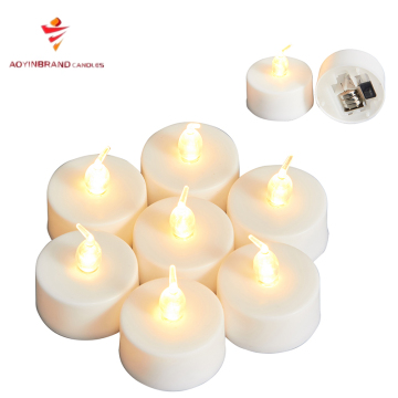 Flameless flickering led candles tea lights battery operated