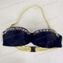 miss adola YD - SW - P03 black paillette sexy women swimwear mature girl bikini with strings