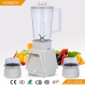 Stainless steel blender with glass jar