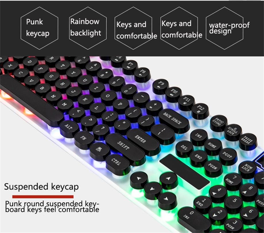 small gaming keyboard led