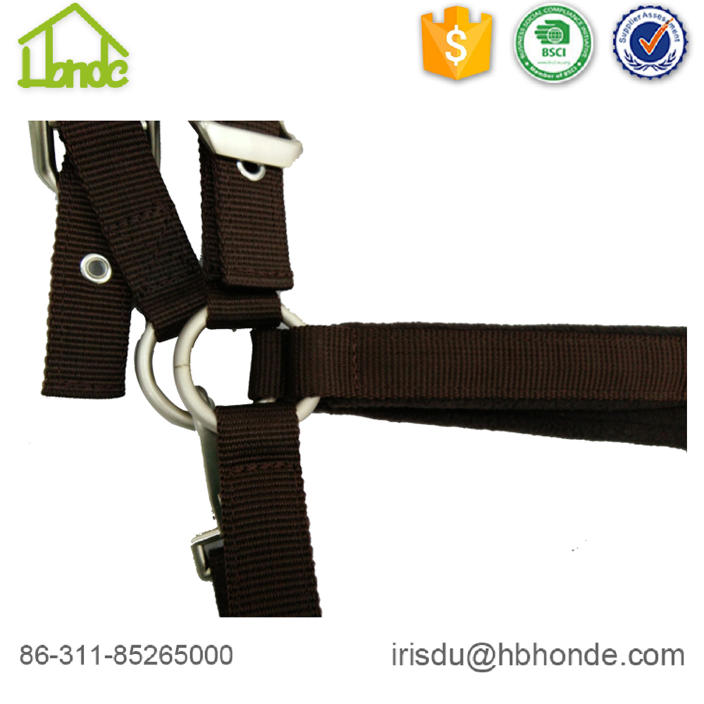 Equestrian Brown Horse Halter with Polar Fleece