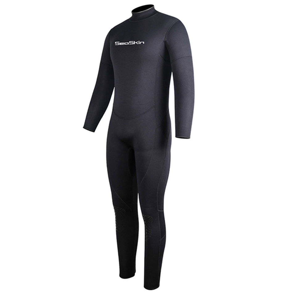 Seaskin erkek neopren arka zip tek parça wetsuits