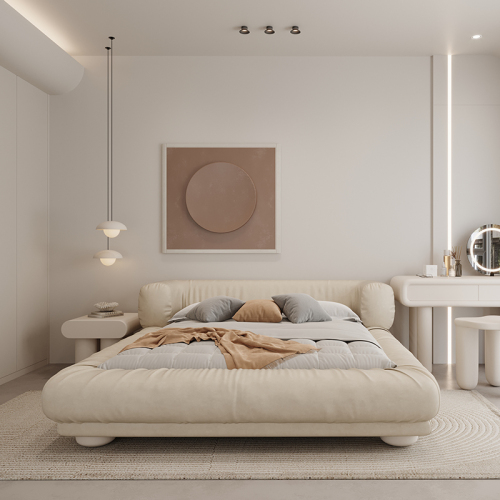 シンプルなスタイルのベッドルーム家具