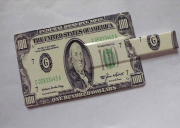 Us Dollar Credit Card USB Flash Drive