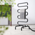 Multi-bend non-wrinkle towel heating rack